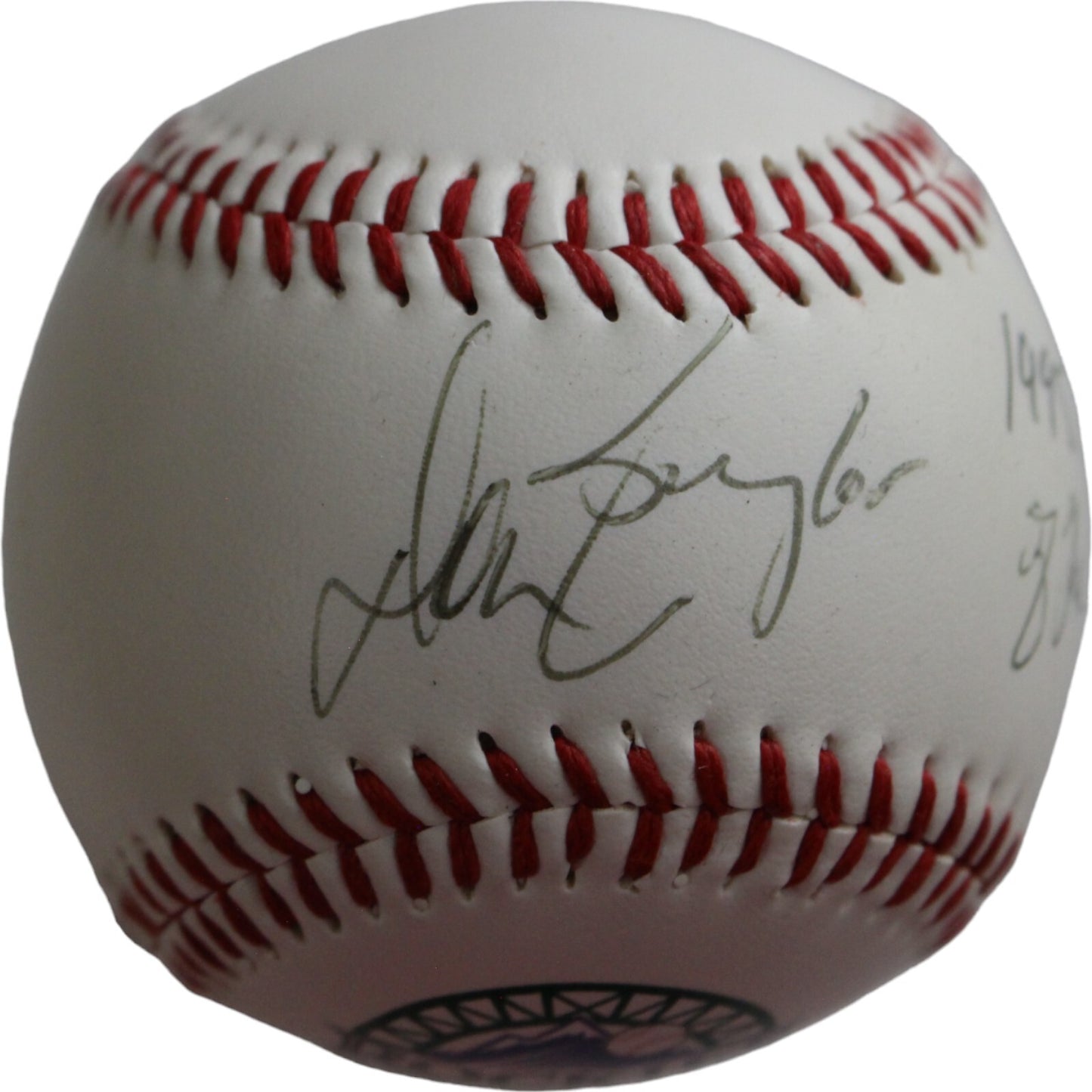 Don Baylor Signed Coors Field Logo Baseball (1995 NL Mgr of Year) BAS