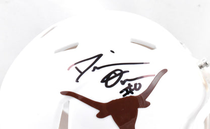 DeMarvion Overshown Autographed Texas Longhorns Speed Mini Helmet