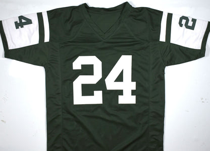Darrelle Revis Signed New York Jets Green Custom Jersey