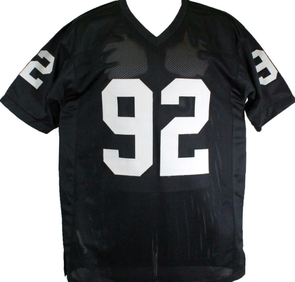 Richard Seymour Autographed Black Custom Jersey