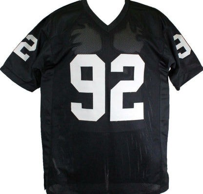 Richard Seymour Autographed Black Custom Jersey