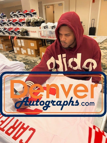 Abdul Carter Autographed White Custom Jersey