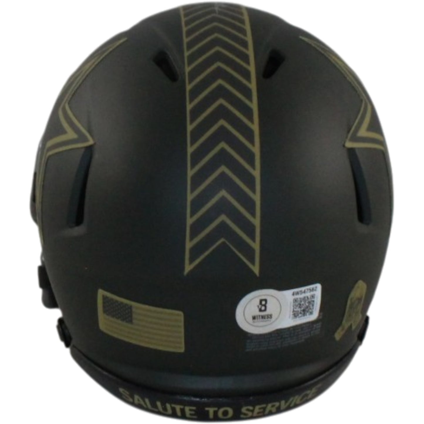 Dak Prescott Signed Dallas Cowboys Mini Helmet - 2025 Salute to Service