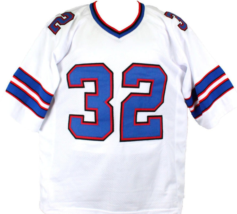 OJ Simpson Autographed Buffalo Bills White Custom STAT Jersey