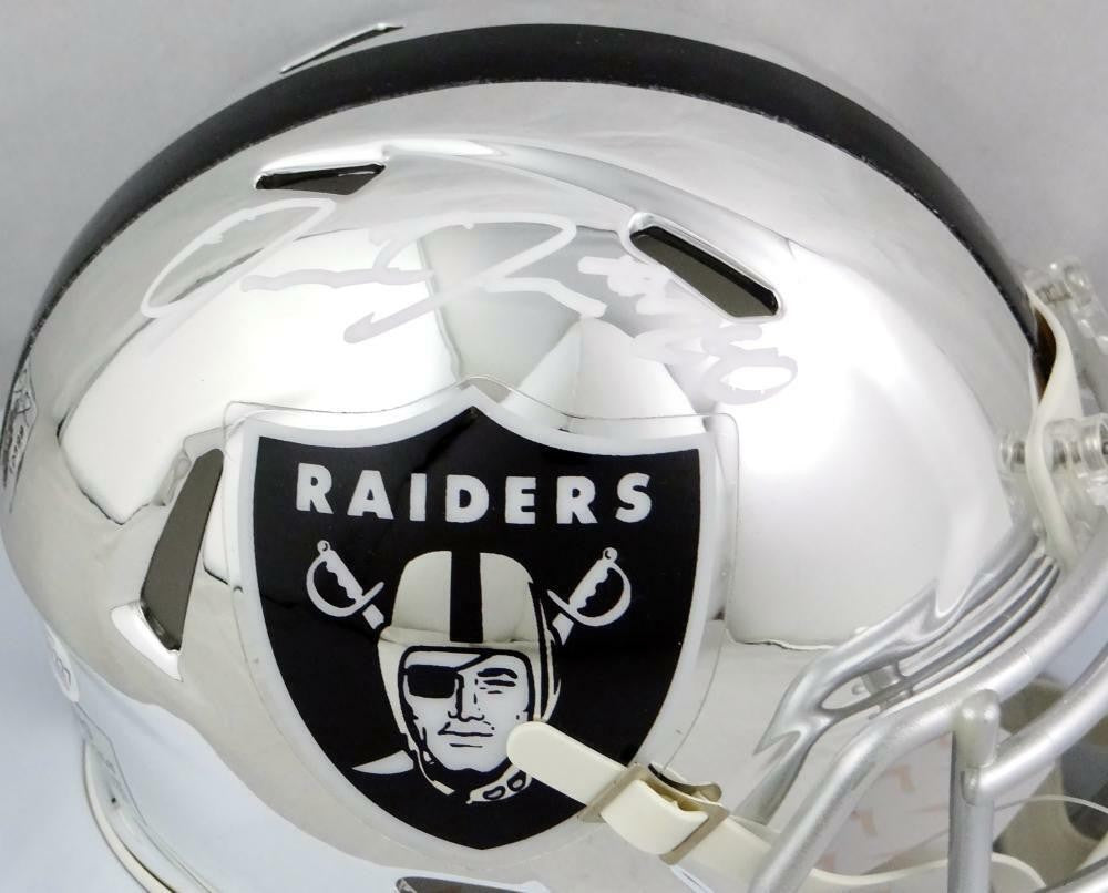 Josh Jacobs Signed Oakland Raiders Chrome Mini Helmet