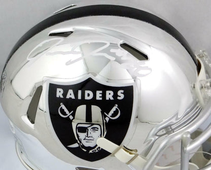 Josh Jacobs Signed Oakland Raiders Chrome Mini Helmet