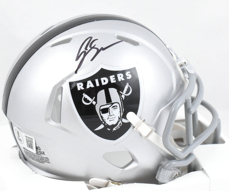 Geno Smith Signed Las Vegas Raiders Speed Mini Helmet