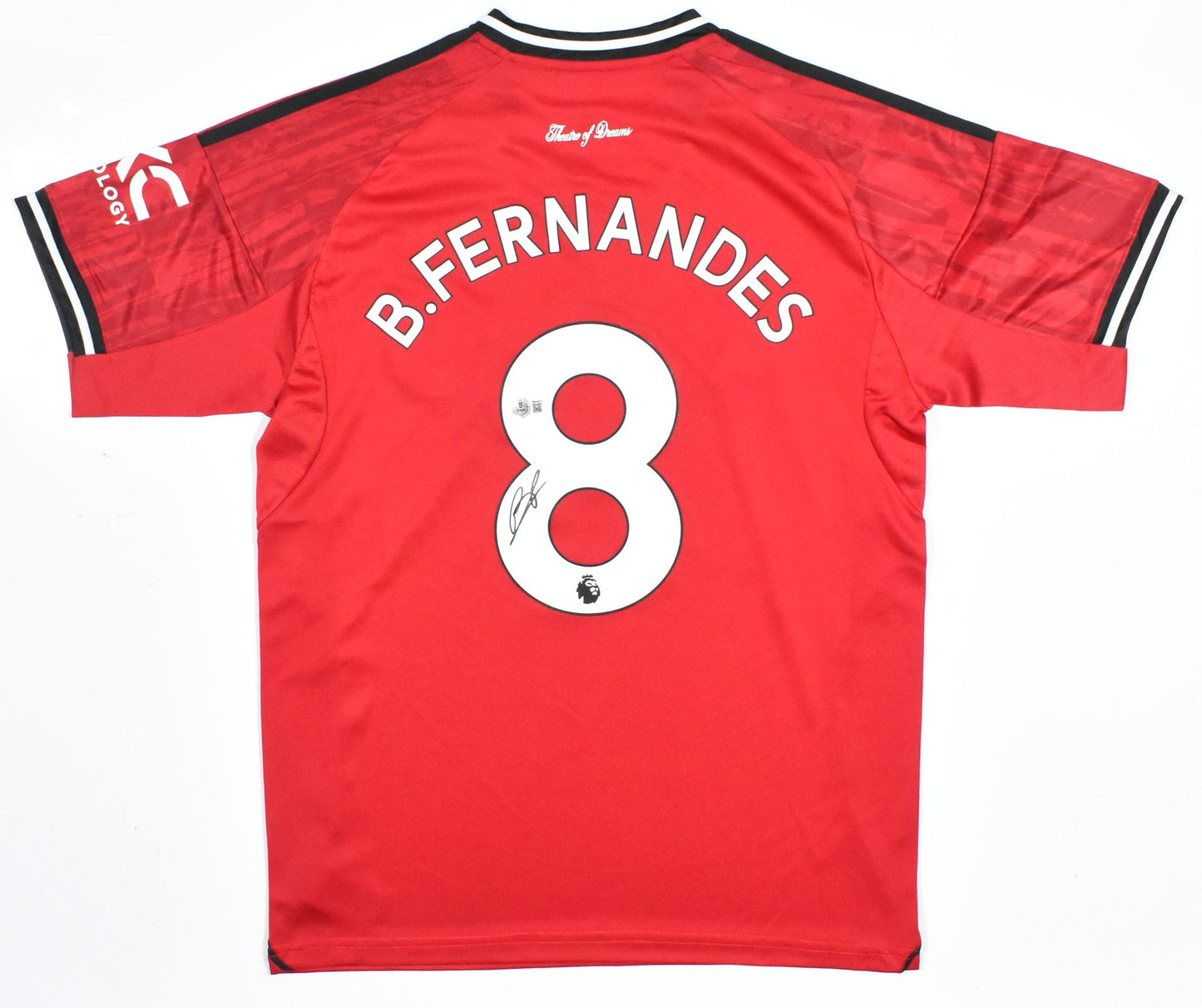 Bruno Fernandes Autographed Manchester United Home Jersey