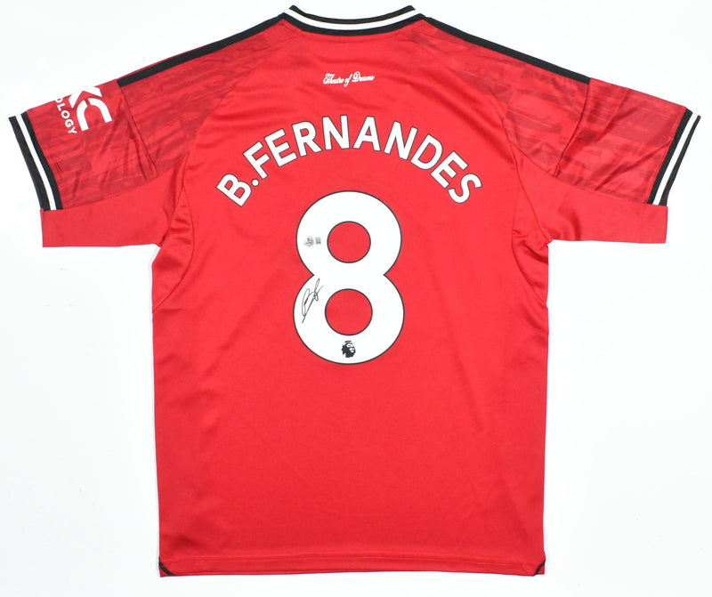 Bruno Fernandes Autographed Manchester United Home Jersey