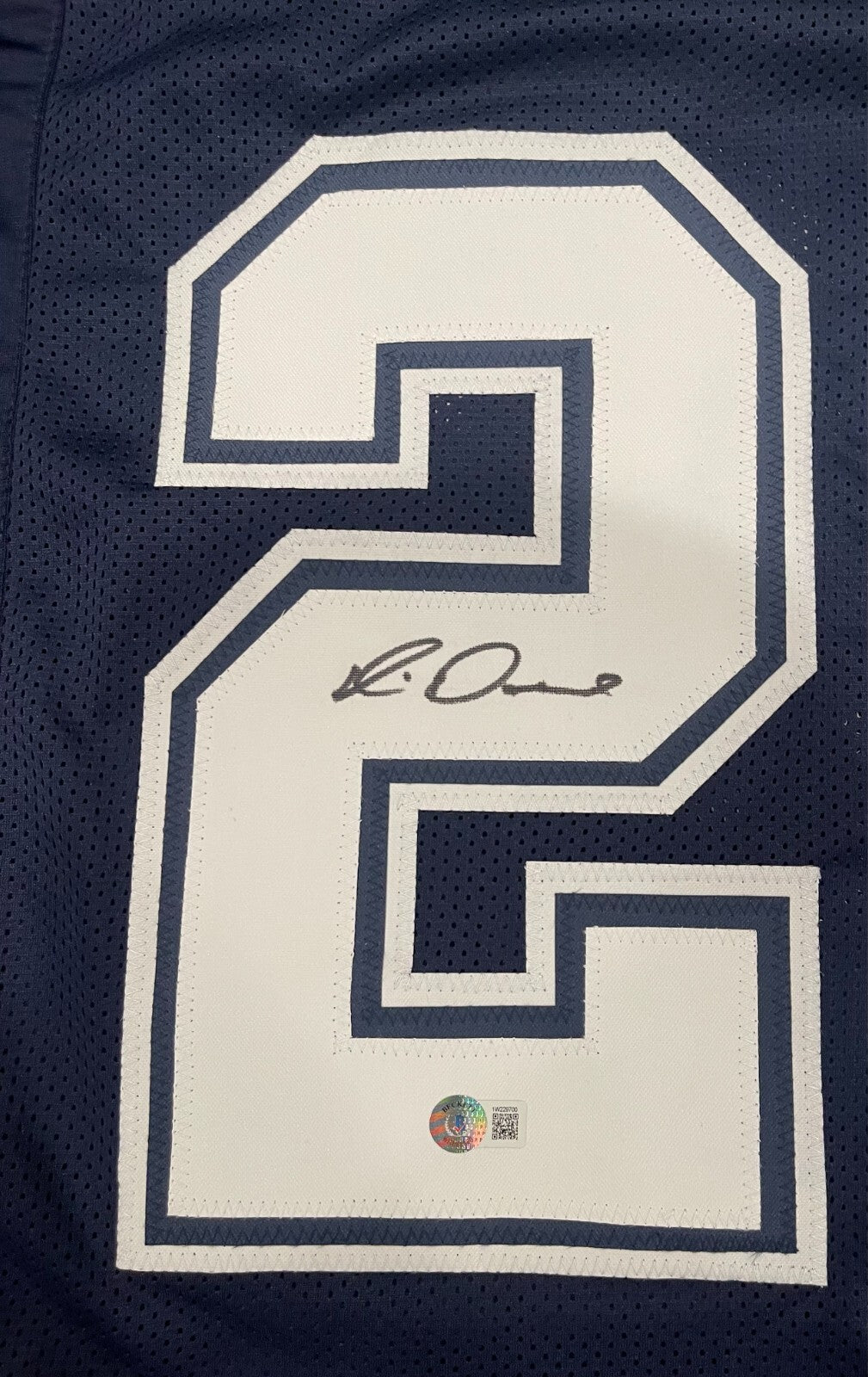Rico Dowdle Signed Dallas Cowboys Custom Football Jersey (BAS COA)