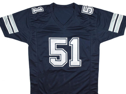 Ken Norton Jr. Autographed Custom Blue Jersey