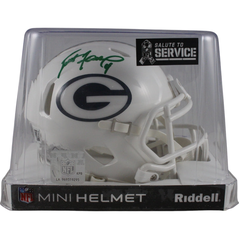 Brett Favre Autographed Green Bay Packers 2024 STS Mini Helmet