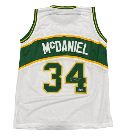 Xavier McDaniel Autographed Seattle SuperSonics Custom Jersey