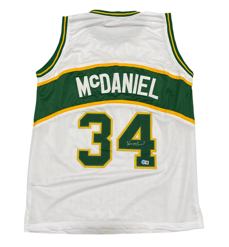 Xavier McDaniel Autographed Seattle SuperSonics Custom Jersey