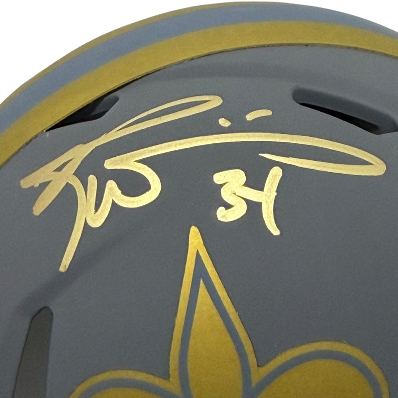 Ricky Williams Signed New Orleans Saints Slate Mini Helmet