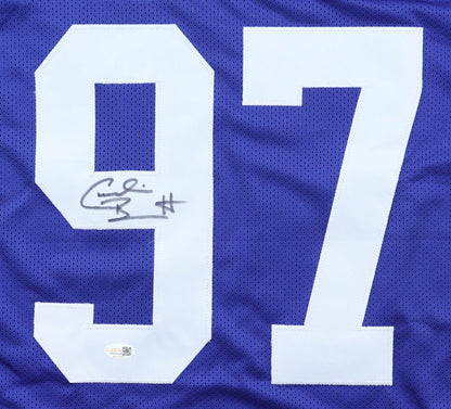 Cornelius Bennett Autographed Indianapolis Colts Blue Jersey