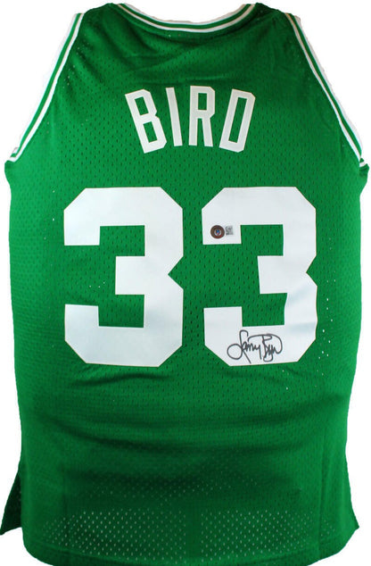 Larry Bird Autographed Boston Celtics Green Mitchell & Ness Jersey