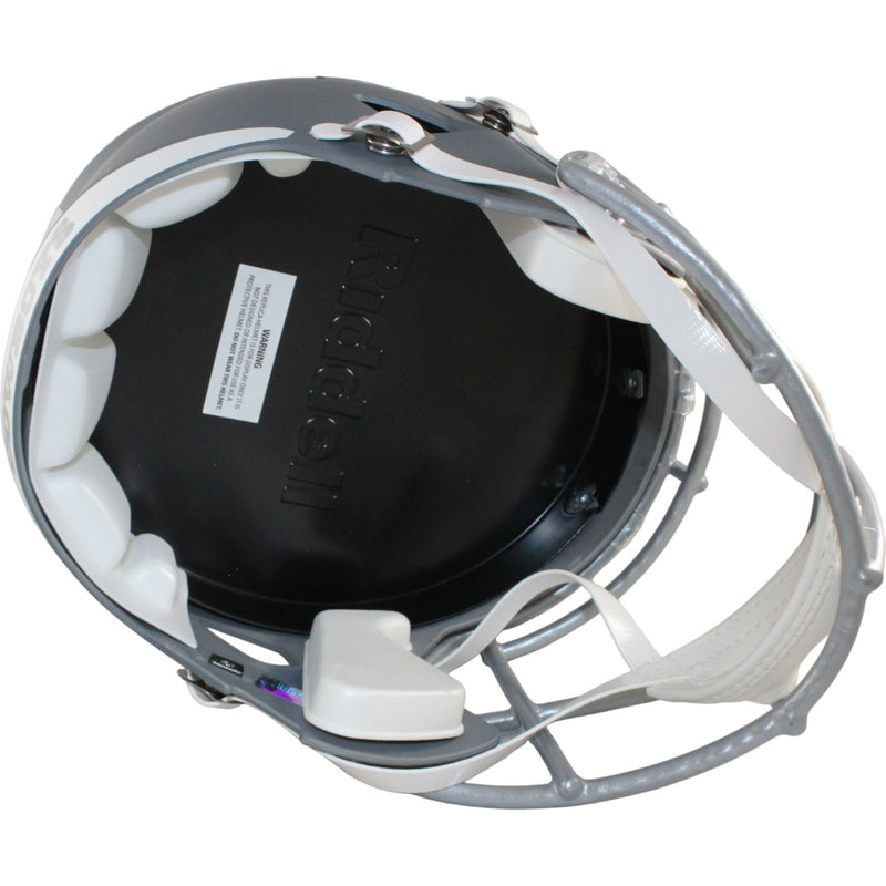 Michael Irvin Signed Dallas Cowboys Full Size Slate Helmet