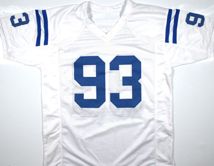 Dwight Freeney Autographed White Custom Jersey