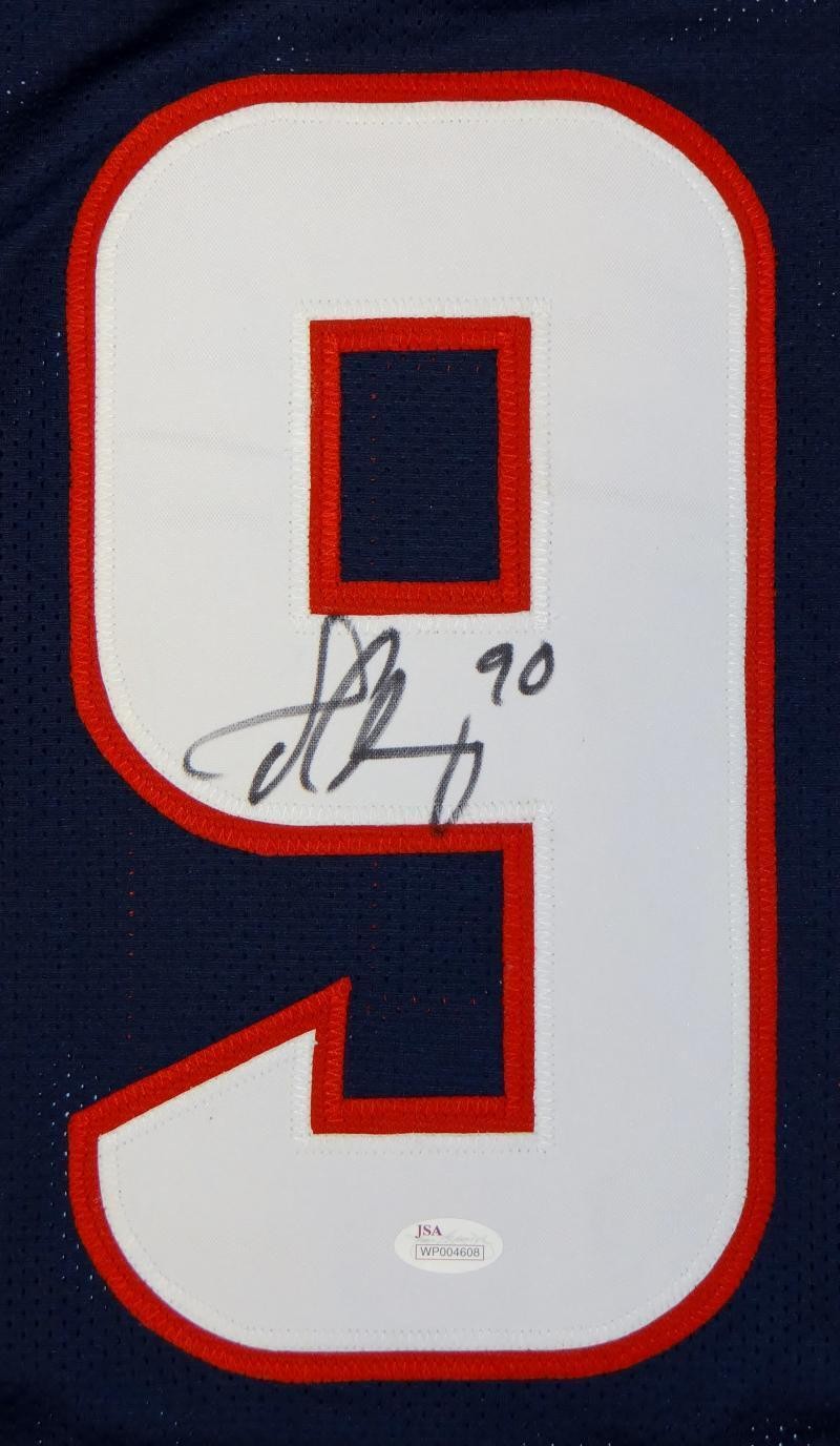 Jadeveon Clowney Autographed Blue Custom Jersey