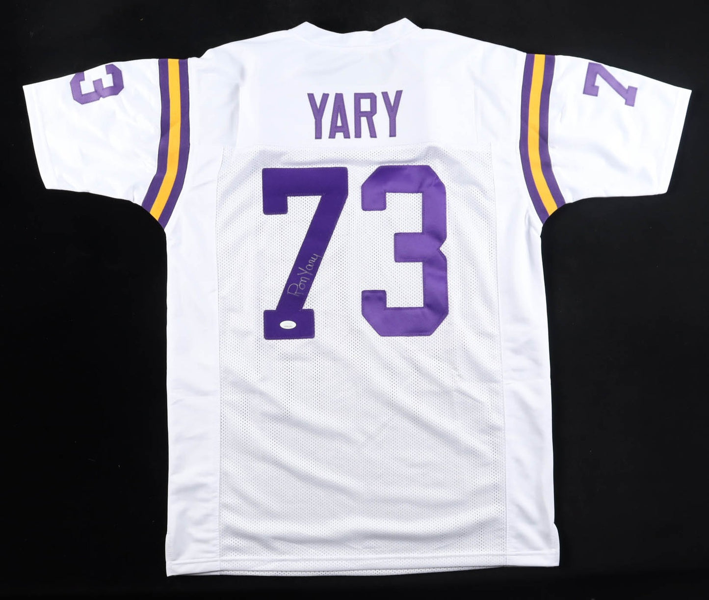 Ron Yary Signed Minnesota Vikings White Custom Jersey