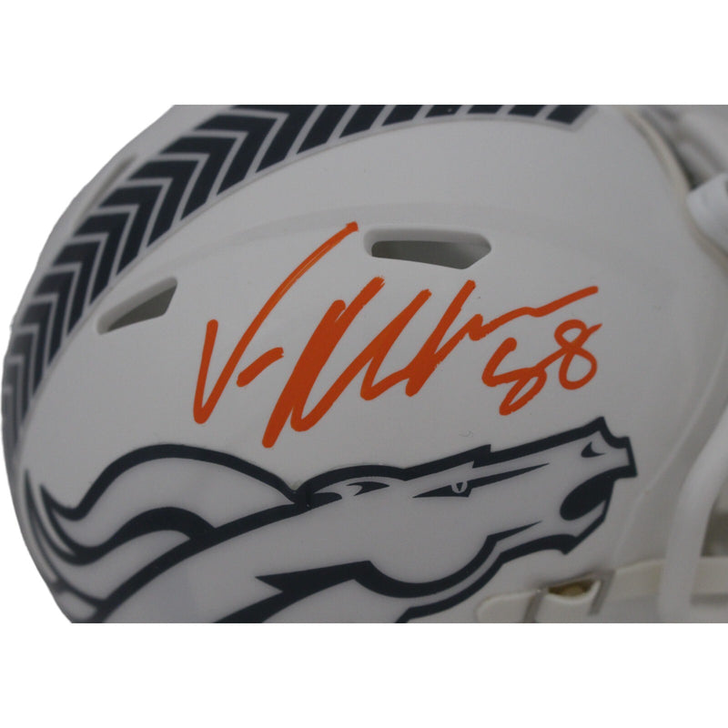 Von Miller Denver Broncos 2024 Salute to Service Signed Mini Helmet