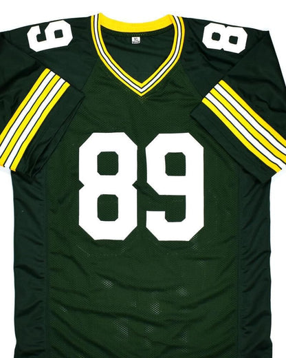 Mark Chmura Signed Green Bay Packers Custom Jersey - SB Champs Inscribed