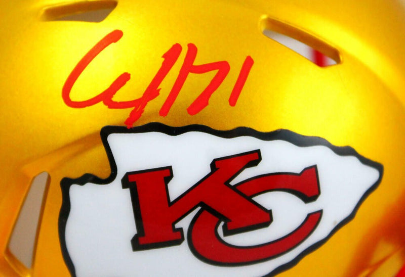 Clyde Edwards-Helaire Signed Kansas City Chiefs Flash Mini Helmet