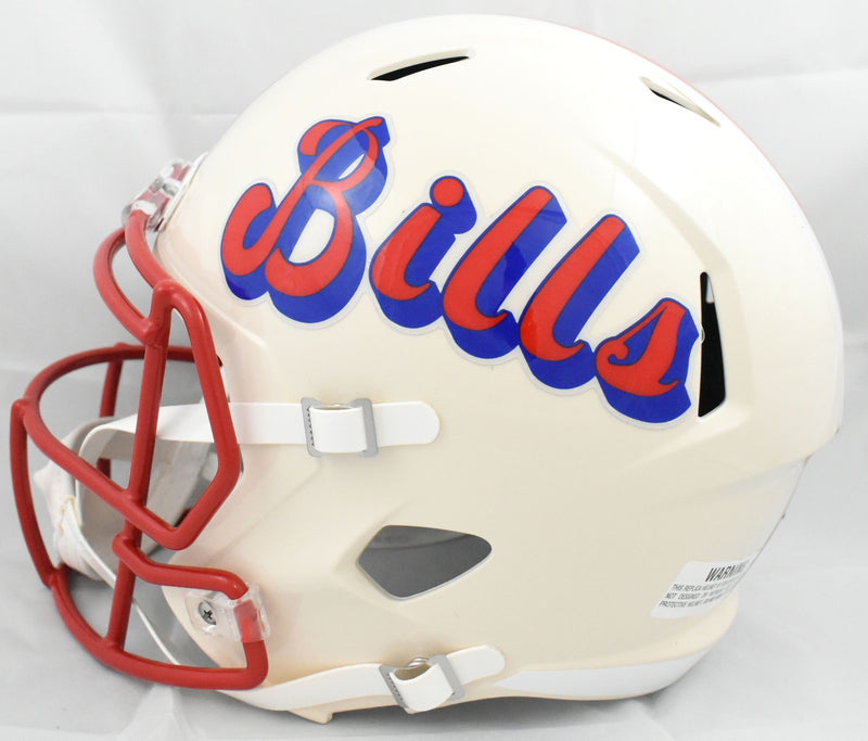 James Cook Signed Buffalo Bills Full Size Retro Speed Helmet