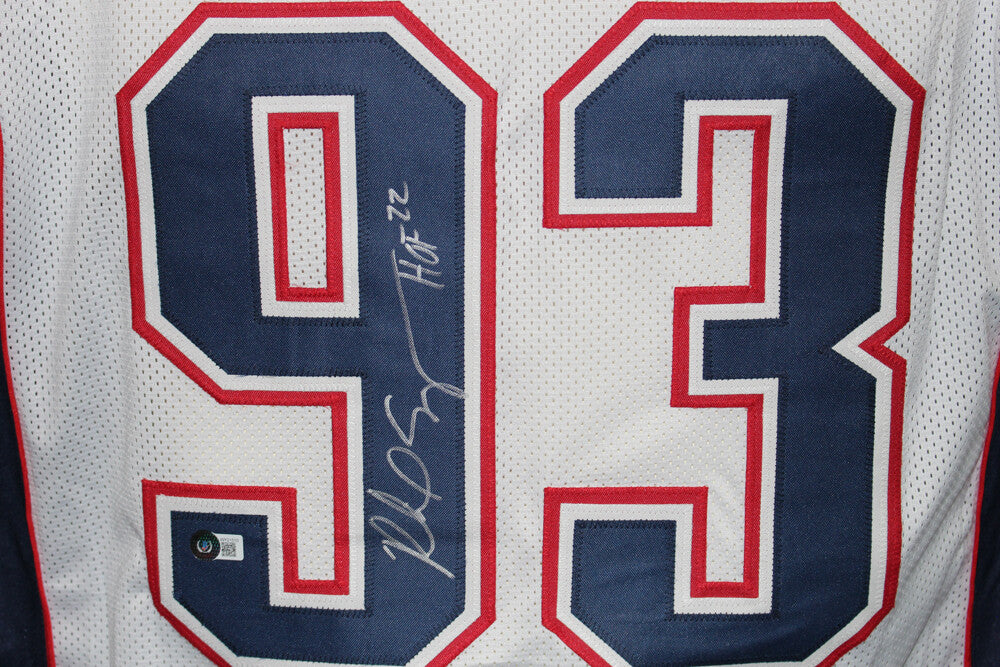 Richard Seymour Autographed New England Patriots White Pro Style Jersey HOF