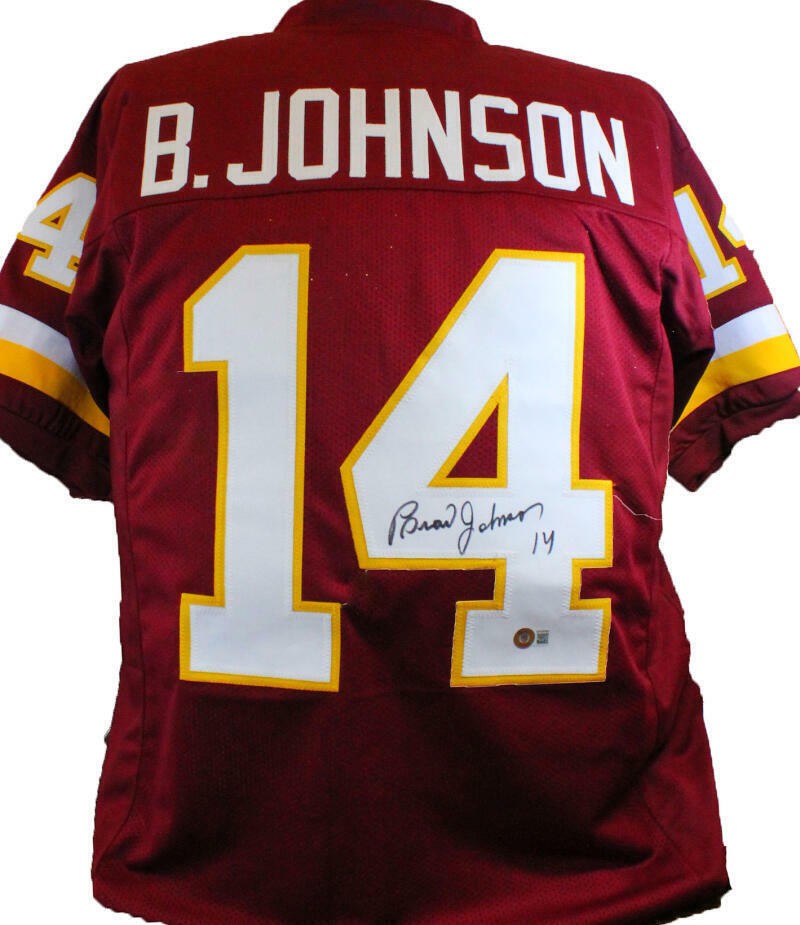 Brad Johnson Signed Maroon Custom Football Jersey