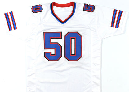 Greg Rousseau Autographed Buffalo Bills White Custom Jersey