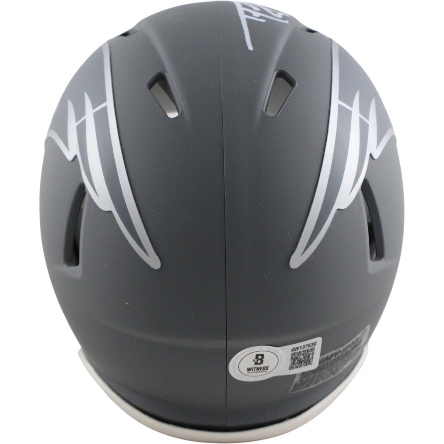 Ty Law New England Patriots Signed Slate Mini Helmet (HOF Inscription)