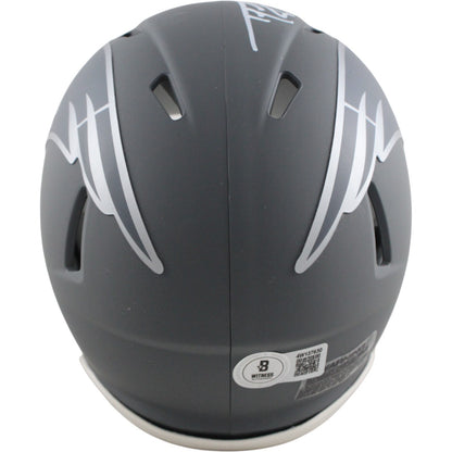 Ty Law New England Patriots Signed Slate Mini Helmet (HOF Inscription)