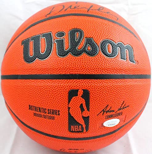 Clyde Drexler Autographed Wilson NBA Black Basketball