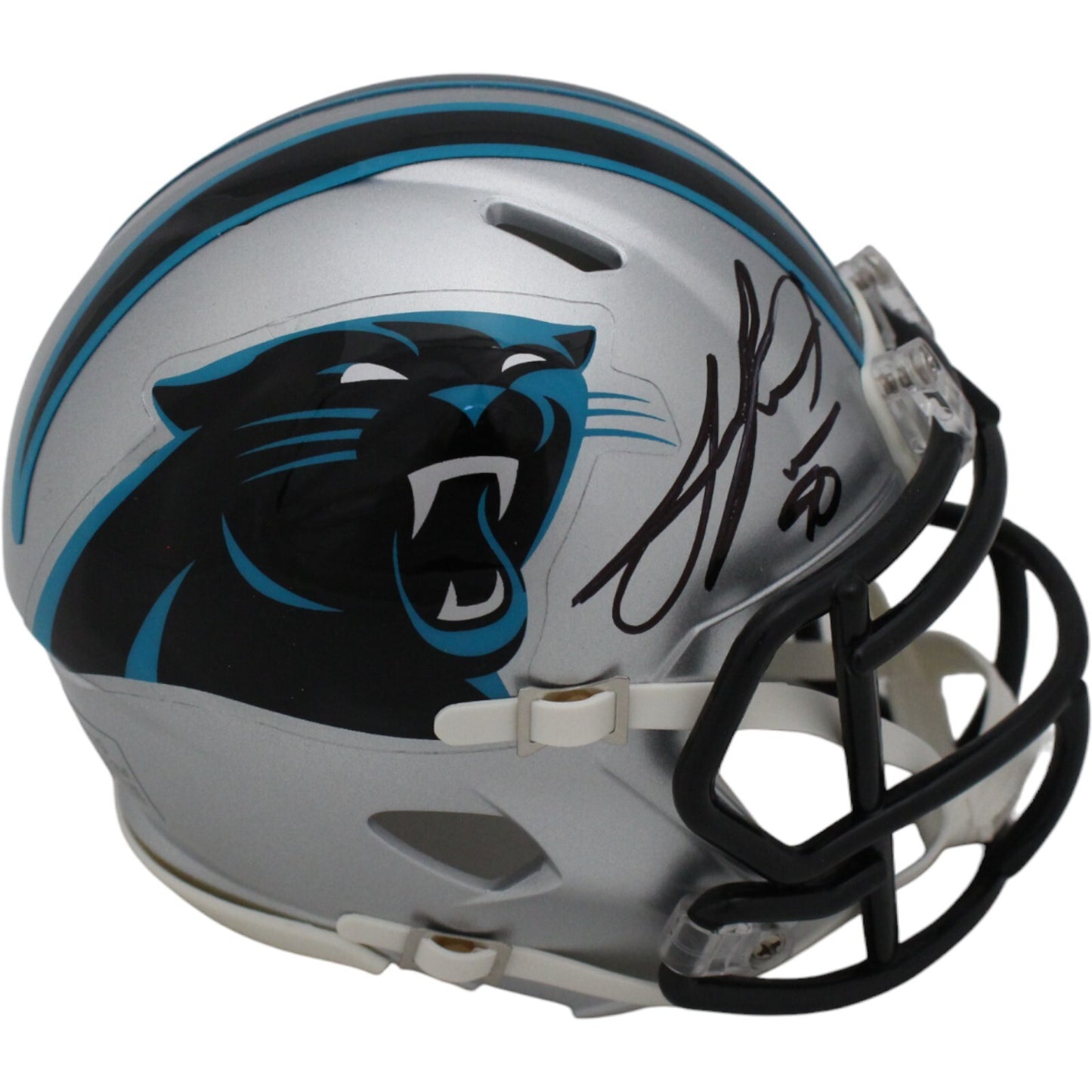 Julius Peppers Signed Carolina Panthers Speed Mini Helmet Beckett