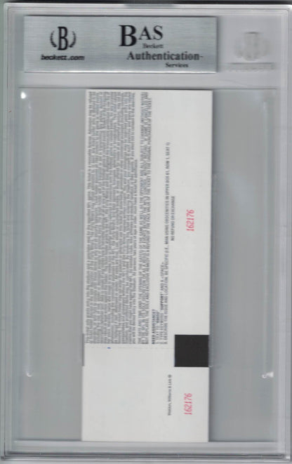 Eddie Lacy Autographed Green Bay Packers NFL Debut Ticket BAS Slabbed