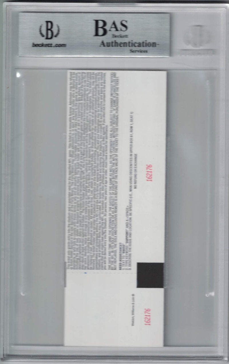 Eddie Lacy Autographed Green Bay Packers NFL Debut Ticket BAS Slabbed