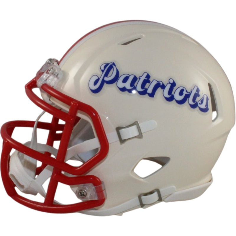 AJ Brown Signed New England Patriots Retro Mini Helmet