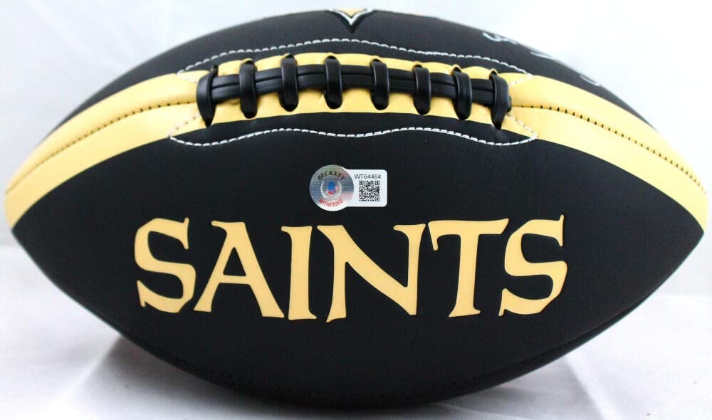 Darren Sproles Signed New Orleans Saints Black Logo Football