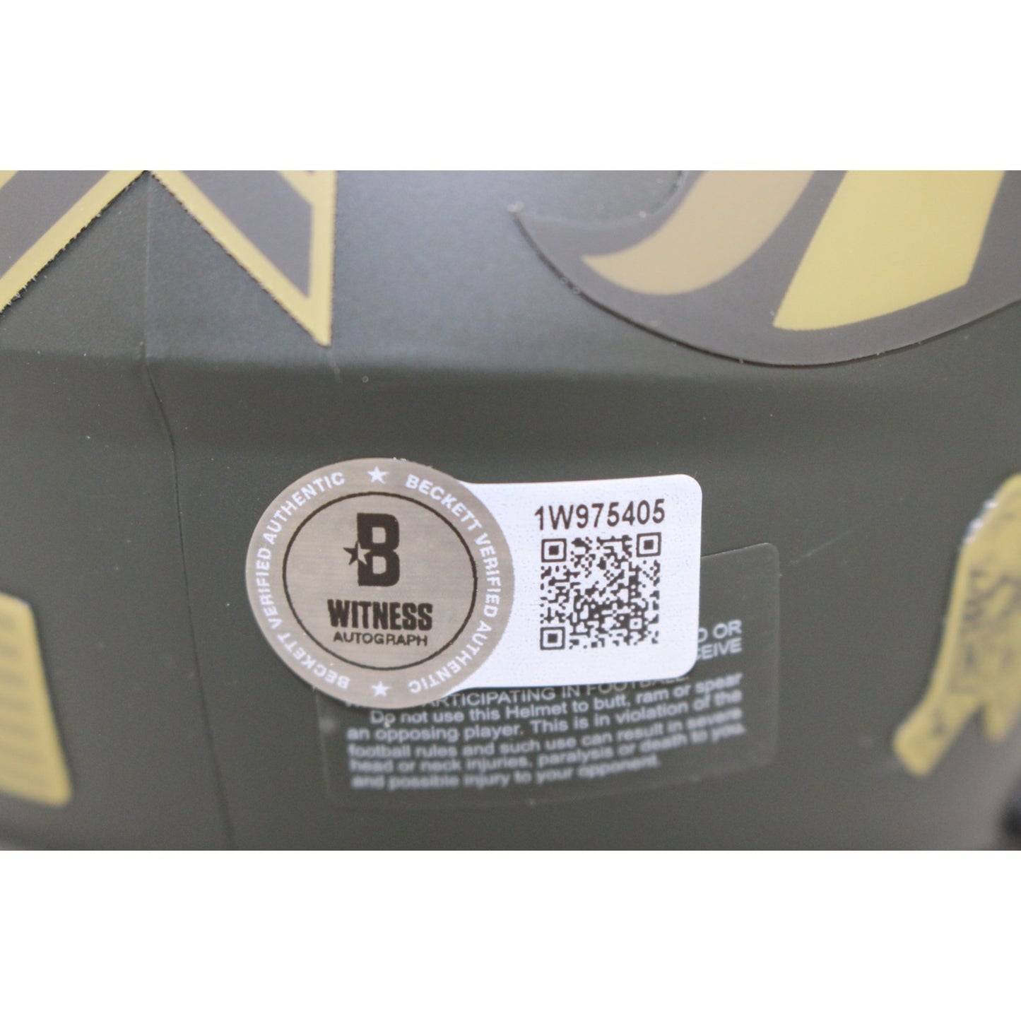 Talanoa Hufanga Signed Denver Broncos 2025 Salute to Service Mini Helmet