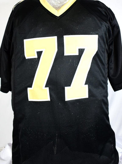 Willie Roaf Autographed New Orleans Saints Custom Black Jersey - HOF Inscribed