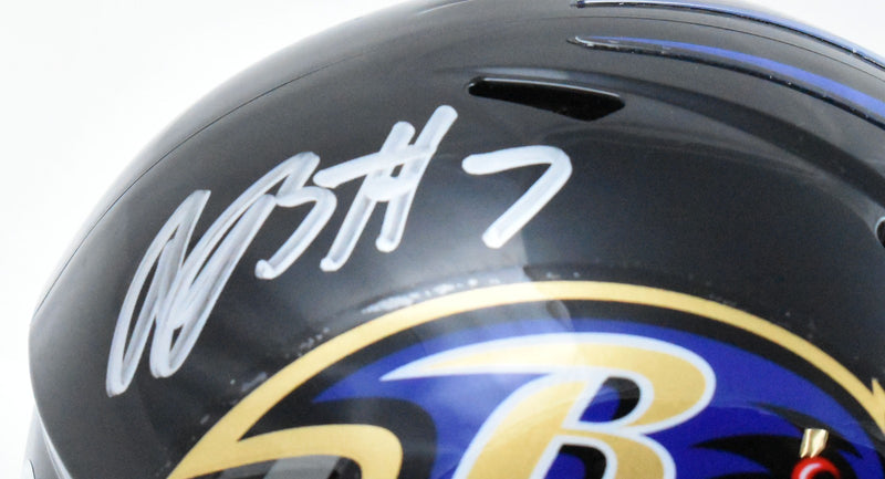 Rashod Bateman Signed Baltimore Ravens Speed Mini Helmet