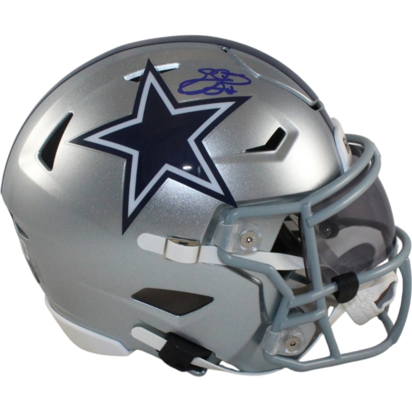 Emmitt Smith Signed Dallas Cowboys Mid-Size Midi Helmet