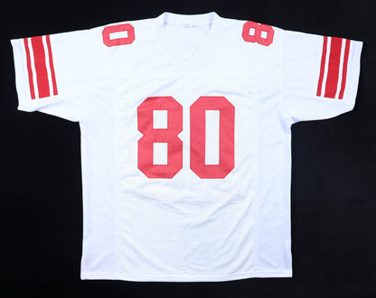 Jeremy Shockey Autographed New York Giants White Custom Jersey
