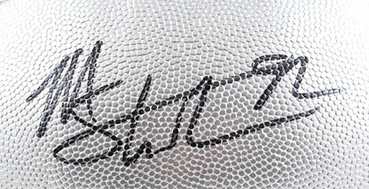 Michael Strahan Signed New York Giants Silver Replica Duke Football