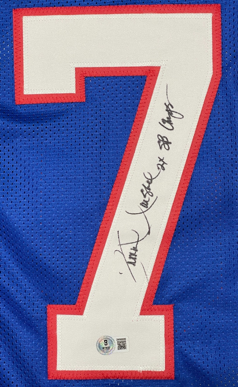 Leonard Marshall Signed New York Giants Custom Jersey (2x SB Champ)