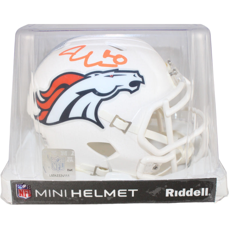 Jonathon Cooper Denver Broncos Autographed 2024 Alternate Mini Helmet