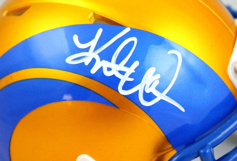 Kurt Warner Signed St. Louis Rams Flash Speed Mini Helmet