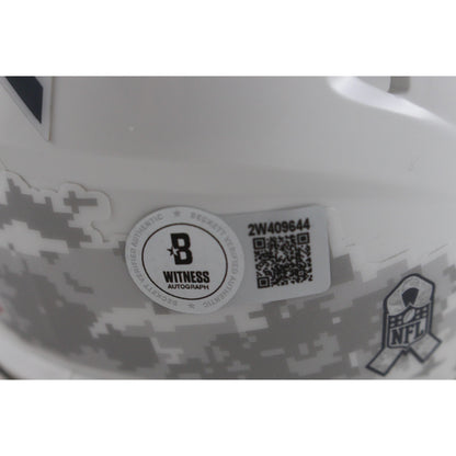 Tony Dorsett Dallas Cowboys Autographed 2024 Salute to Service Mini Helmet